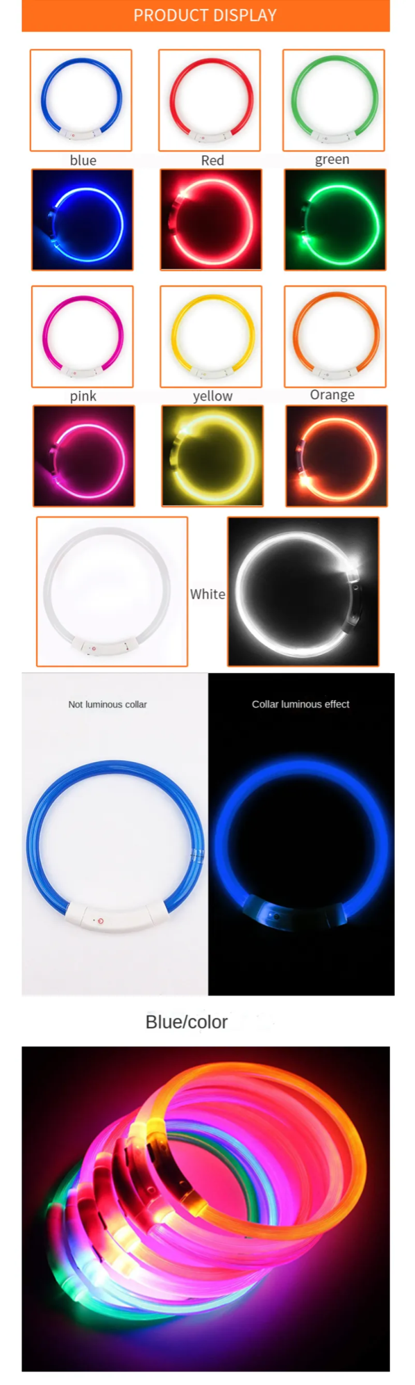 Led Pet Collar USB Charge - 20% OFF & FREE SHIPPING!