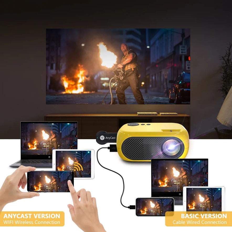 The Movie Cube - Mini Projector Support 1080P Full HD - UP TO 50% OFF & FREE SHIPPING!