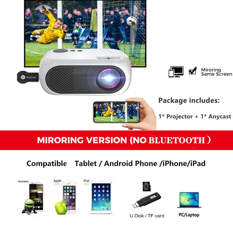 The Movie Cube - Mini Projector Support 1080P Full HD - UP TO 50% OFF & FREE SHIPPING!